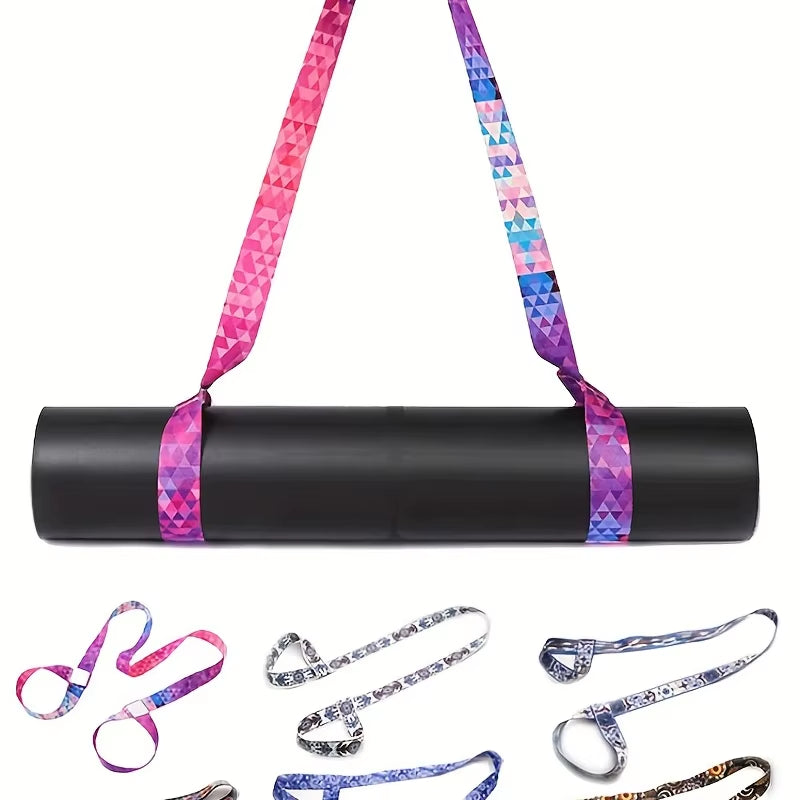 Adjustable Yoga Mat Strap and Storage Bundle with Shoulder Straps