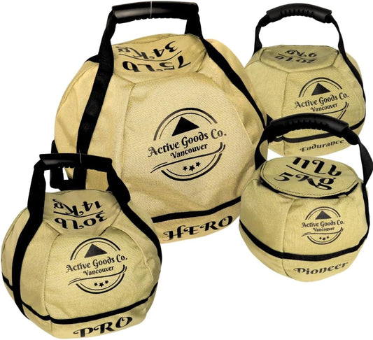 Kettlebell Sandbags for Fitness Training - Available in Sizes Ranging from 11 lbs to 75 lbs