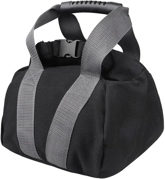 Adjustable Sandbag for Fitness and Home Workouts | Versatile Kettlebell Alternative with Handle | Canvas Weighted Bag (0-35 lbs) for Strength Training, Yoga, and Portable Exercise
